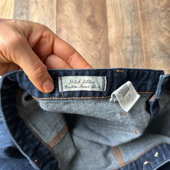 Ralph Lauren Denim Supply Denim Skirt Women's Size 32 Blue Mini Preppy 4811 - Picture 3 of 8